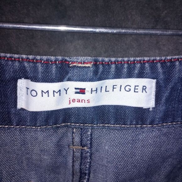 Tommy Hilfiger Y2K Vintage Denim Midi Skirt Size 8 EUC - Picture 7 of 10